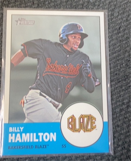 2012 Topps Heritage Minor League Edition #55 Billy Hamilton — front