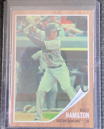 2011 Topps Heritage Minor League #129 Billy Hamilton — front