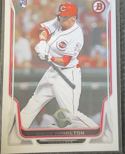 2014 Bowman #132 Billy Hamilton — front