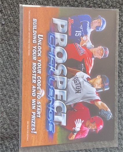 2013 Bowman Prospect Challenge Code Card — front