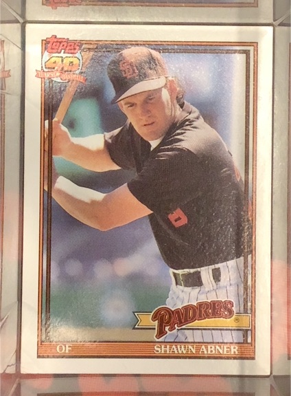 1991 Topps #697 Shawn Abner — front
