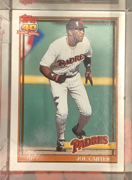 1991 Topps #120 Joe Carter — front