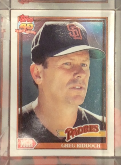 1991 Topps #109 Greg Riddoch — front