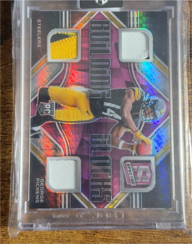 2022 Panini Spectra Building Blocks #Building Blocks George Pickens — front