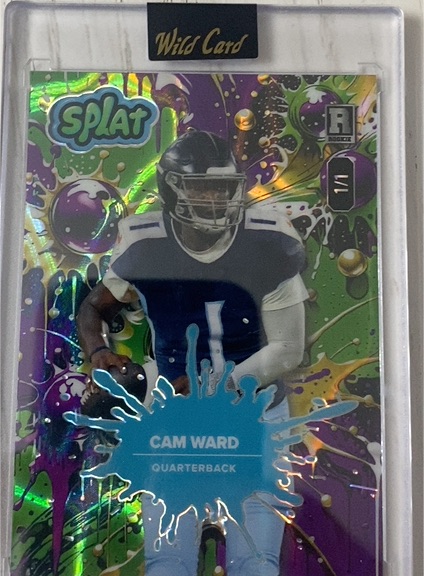 2025 Wild Card Splat #1/1 Cam Ward — front