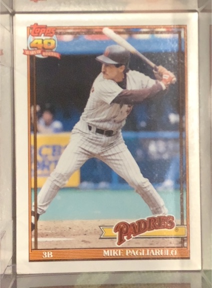 1991 Topps #547 Mike Pagliarulo — front