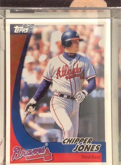2002 Topps Post #12 Chipper Jones — front