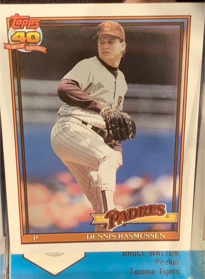1991 Topps #774 Dennis Rasmussen — front
