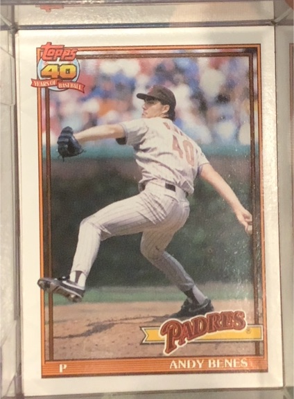 1991 Topps #307 Andy Benes — front