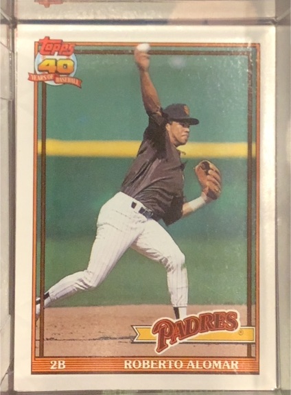 1991 Topps #315 Roberto Alomar — front