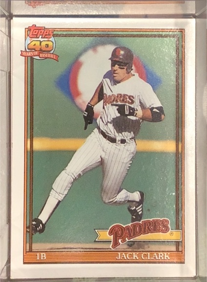 1991 Topps #650 Jack Clark — front