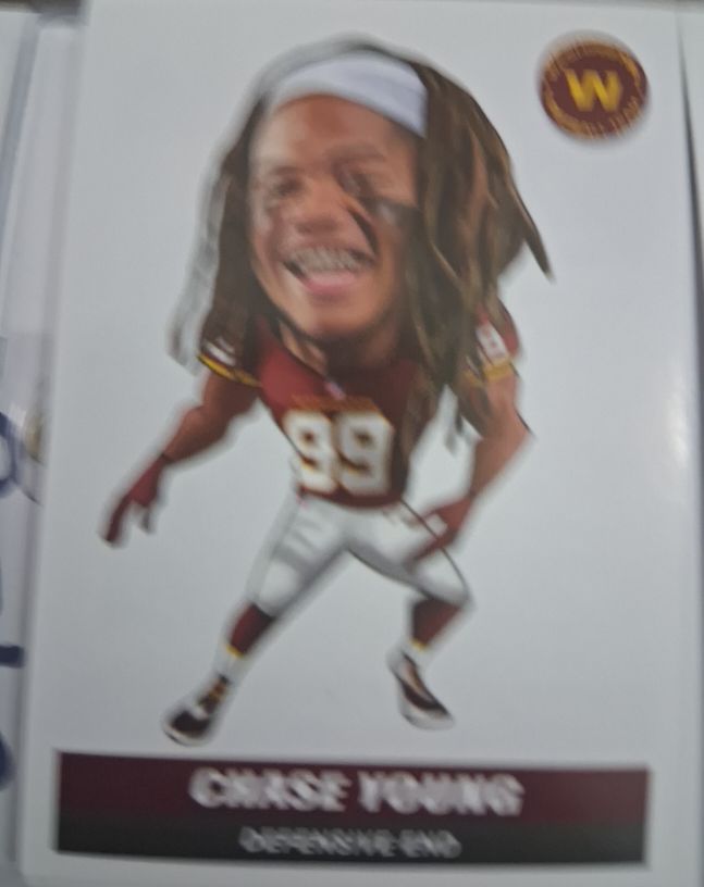 2021 Panini Sticker & Card Collection #345 Chase Young — front