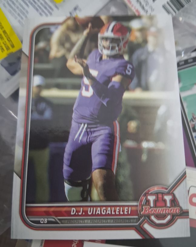 2021-22 Bowman University #89 D.J. Uiagalelei — front