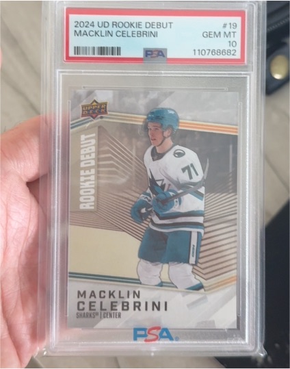 2024 Upper Deck Rookie Debut #19 Macklin Celebrini — front