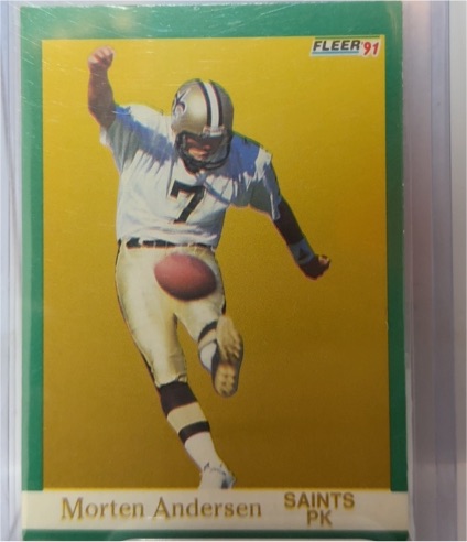 1991 Fleer #291 Morten Andersen — front