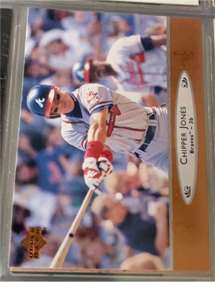 1996 Upper Deck #5 Chipper Jones Atlanta Braves — front