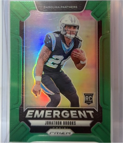 2024 Panini Prizm Emergent #9 Jonathon Brooks — front
