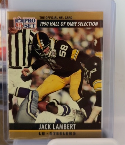 1990 Pro Set #27 Jack Lambert — front