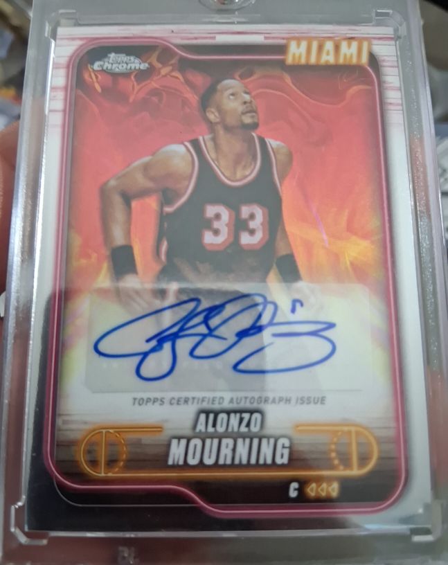 2024-25 Topps Chrome #9 Alonzo Mourning — front