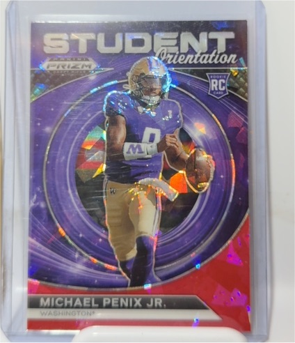 2024 Panini Prizm Draft Picks Student Orientation #SO-MPJ Michael Penix Jr. — front