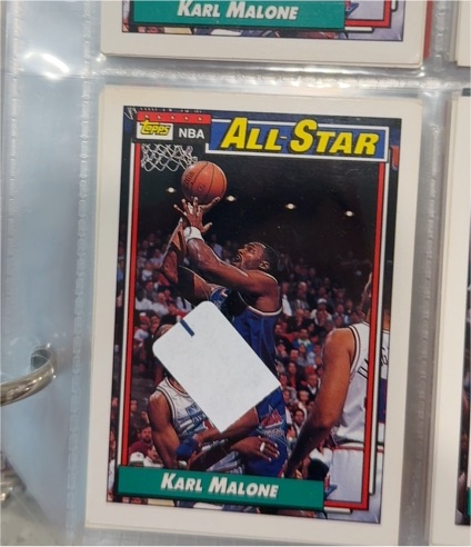 1992-93 Topps #123 Karl Malone All-Star — front