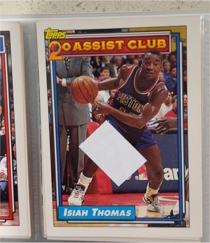 1992-93 Topps #219 Isiah Thomas — front