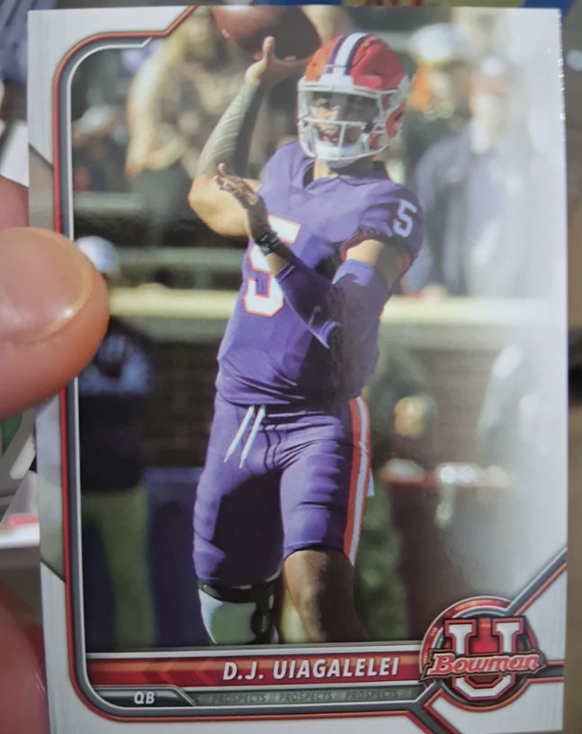 2021 Bowman University #89 D.J. Uiagalelei — front