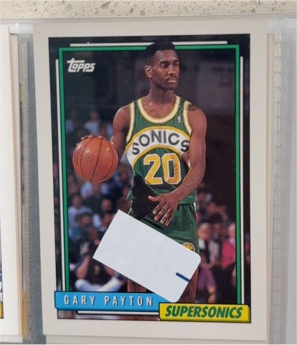 1992-93 Topps #184 Gary Payton — front