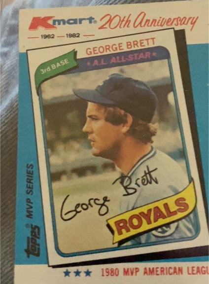 1982 Topps Kmart 20th Anniversary #38 George Brett Kansas City Royals — front