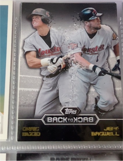 2016 Topps Back to Back #B2B-7 Jeff Bagwell / Craig Biggio — front