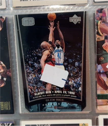 1998-99 Upper Deck CD Game Dated # Glen Rice — front