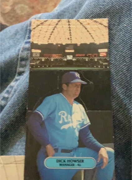 1986 Leaf All-Star Pop-Up #Dick Howser — front