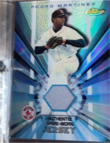 2002 Topps Finest #FRJ-PM Pedro Martinez — front