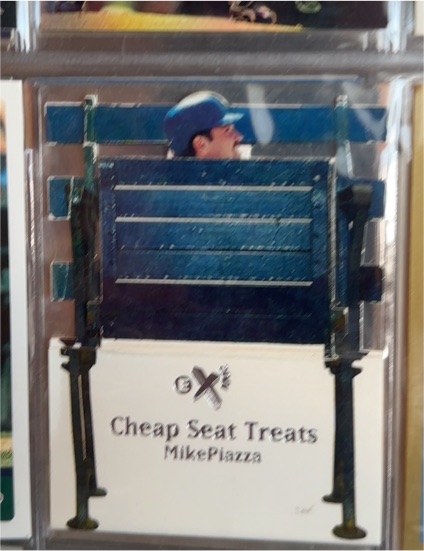 1998 SkyBox E-X2001 Cheap Seat Treats CS Mike Piazza — front