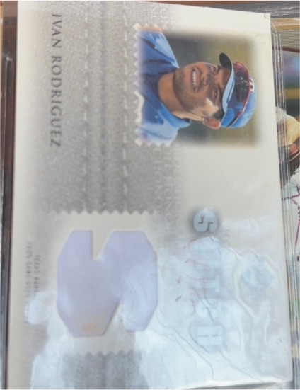 2002 Upper Deck Honor Roll Stitch of Nine #S9-IR2 Ivan Rodriguez — front