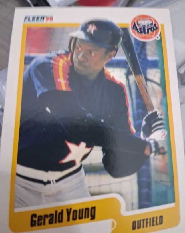 1990 Fleer #241 Gerald Young Houston Astros — front