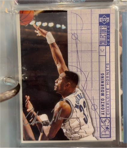 1994-95 Upper Deck Collector's Choice #374 Alonzo Mourning — front