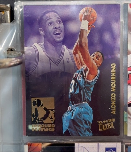 1993-94 Fleer Ultra #5 Alonzo Mourning Rebound King Insert — front