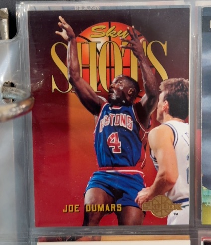1995 Skybox Sky Shots Joe Dumars — front