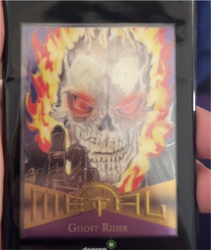 1995 Fleer Marvel Metal #59 Ghost Rider — front