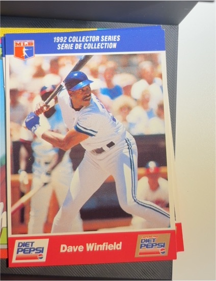1992 Diet Pepsi Collector Series #23 Dave Winfield — front