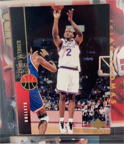 1994-95 Upper Deck #322 Chris Webber Washington Bullets — front