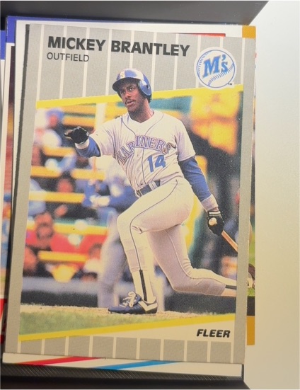 1989 Fleer #541 Mickey Brantley — front