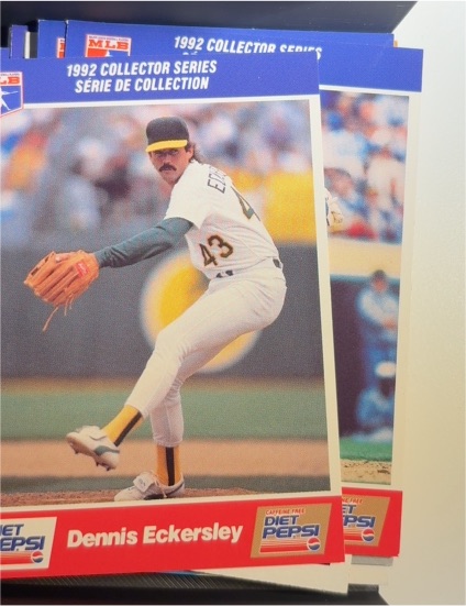 1992 Diet Pepsi Collector Series #7 Dennis Eckersley — front