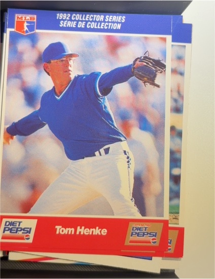 1992 Diet Pepsi #3 Tom Henke — front
