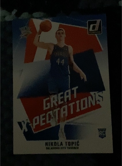 2024-25 Panini Donruss #12 Nikola Topic Great X-Pectations — front