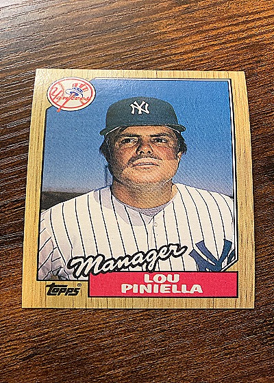 1987 Topps #168 Lou Piniella — front