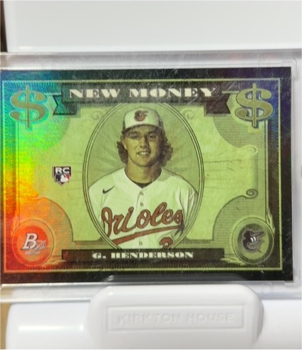 2023 Bowman Platinum New Money #NM-1 Gunnar Henderson — front