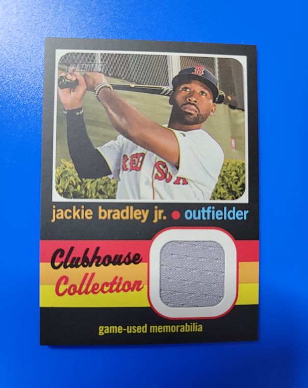 2020 Topps Heritage Clubhouse Collection Relic #CCR-JBJ Jackie Bradley Jr. — front