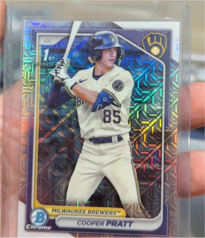 2024 Bowman Chrome Prospects #BCP-137 Cooper Pratt — front